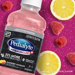 Pedialyte AdvancedCare Plus Electrolyte Hydration 33.8 Fl Oz (Pack of 4)