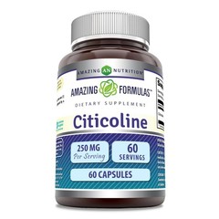 Citicoline 250 mg | Capsules Supplement 1 Count (Pack of 1)