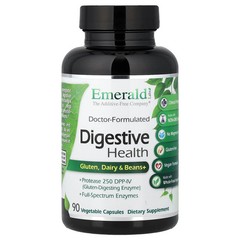 2 X Emerald Laboratories, Digestive Health, Gluten, Dairy & Beans+, 90 Vegetabl
