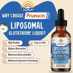LIPOSOMAL GLUTATHIONE LIQUID 2000mg Anti Aging Antioxidant Detoxifier 60ml
