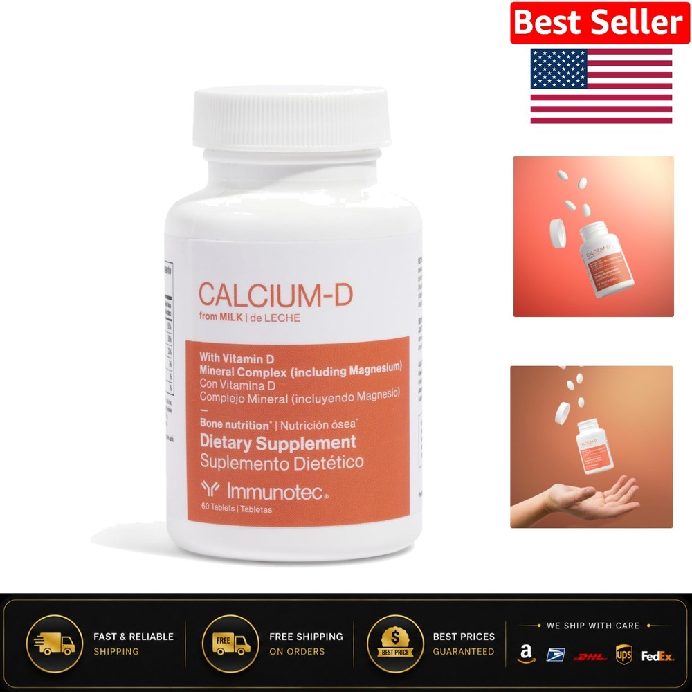 Daily Bone & Teeth Support – Calcium D Tablets with 60 Servings of Strength