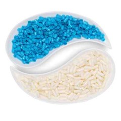 Empty Hard Gelatin Capsule Size 4 Blue/White x 10,000 Kosher & Halaal Separated