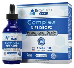 BioSource Labs Complex Diet Drops – Natural Weight Management Drops Unisex 2 oz
