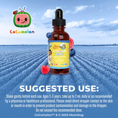 Cocomelon Toddler Ionic Zinc Liquid Drops, Organic, 1 Fl Oz