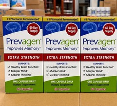 Prevegen Extra Strength 20mg Capsules pack of 3 – 180 Count