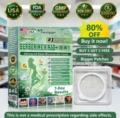 CareUplift Berberine Moringa Metabolic Patch | Nano Microneedle | 7-Day Results
