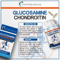 PHYTOCHOICE Advertising Insert CARD for Glucosamine Chondroitin Joint Support
