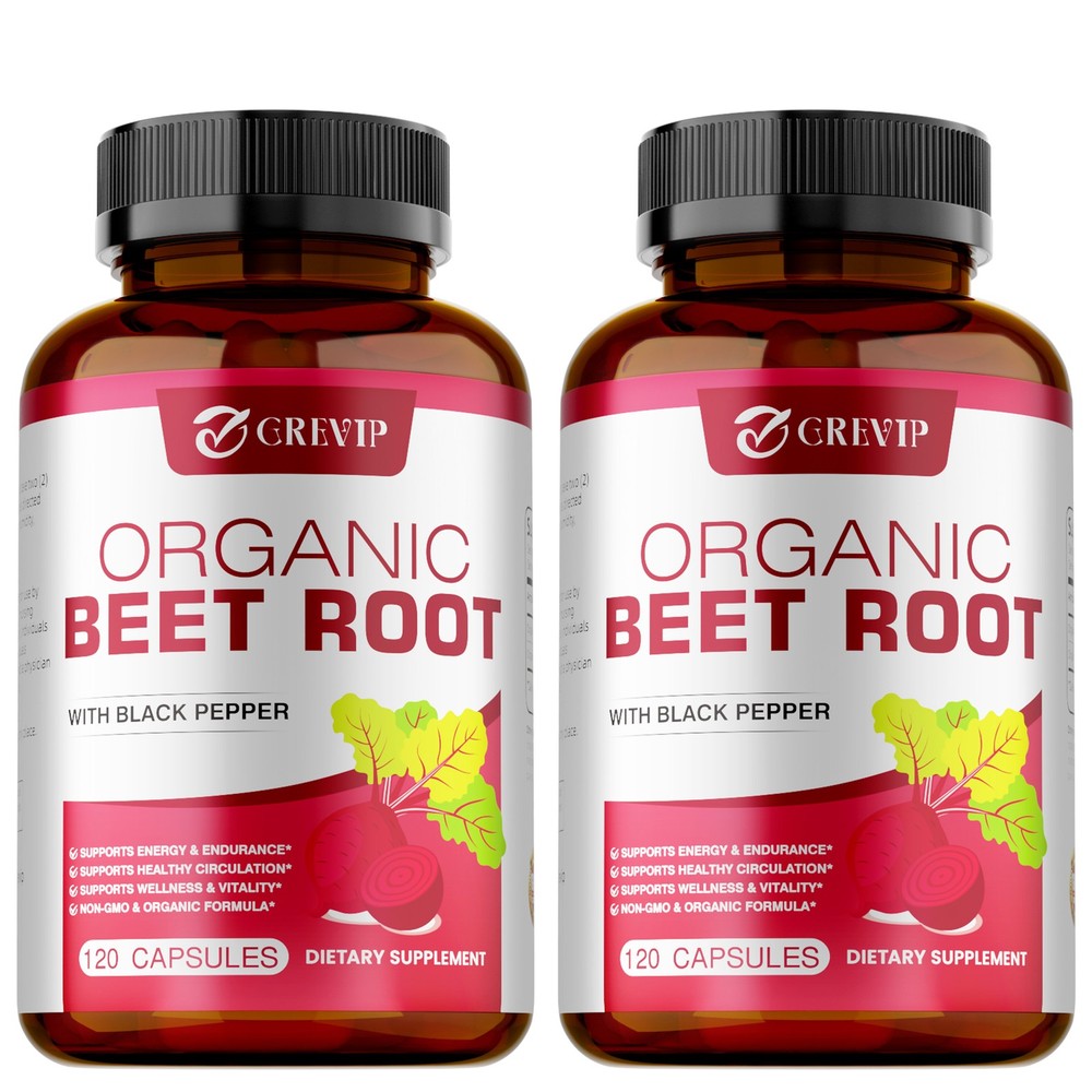 Beet Root 240pcs – Beetroot Powder Supports Blood Pressure, Immune System,