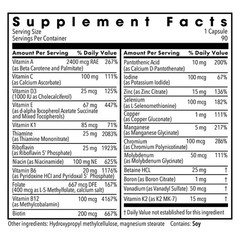 Metabolic Maintenance The Big One Without Iron Multivitamin 90 Capsules