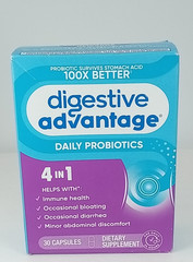 Digestive Advantage Daily Probiotics 30 Count Immune and Digestive Support 06/27