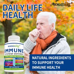 Immune System Defense Support Supplements Vitamin C D3 Quercetin Turmeric US