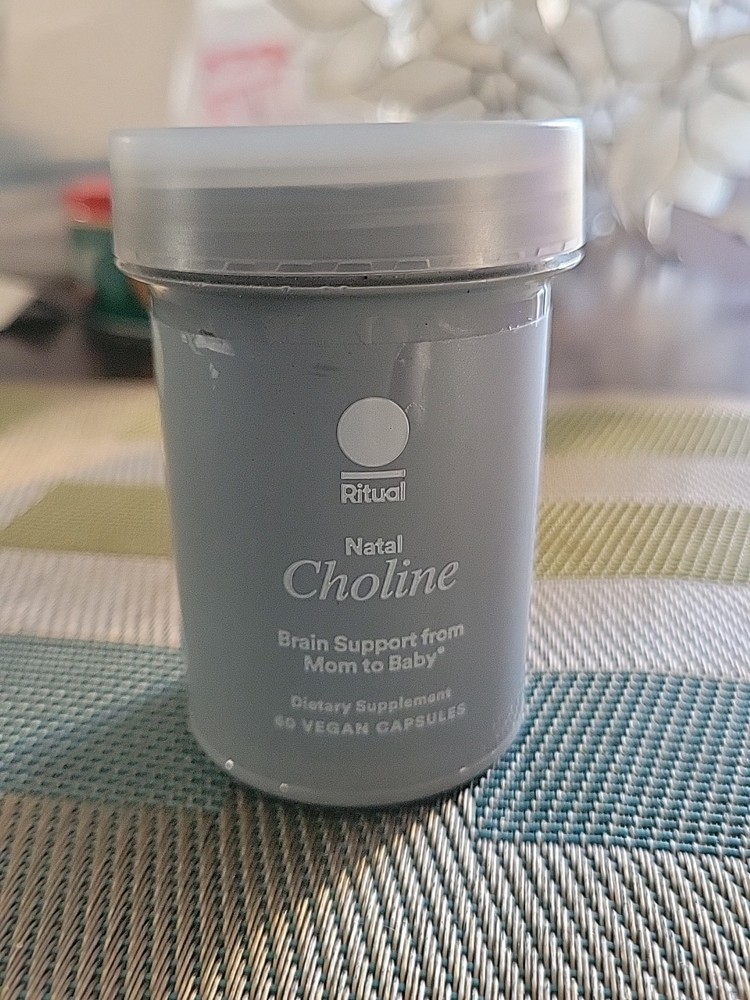 Ritual Natal Choline Supplement 550mg Brain Function 60ct Exp.8/25