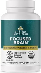 Ancient Nutrition Regenerative Organic Certified Focused Brain Capsules – 90 CAP