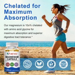 Magnesium Capsules Complex Glycinate Citrate Malate Oxide For Unisex 3500mg MX