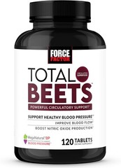 Force Factor Total Beets Blood Pressure Support with 120 Count (Pack of 1)
