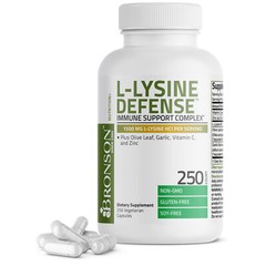 L-Lysine Defense Immune Support Complex 1500 MG, 250 Vegetarian Capsules