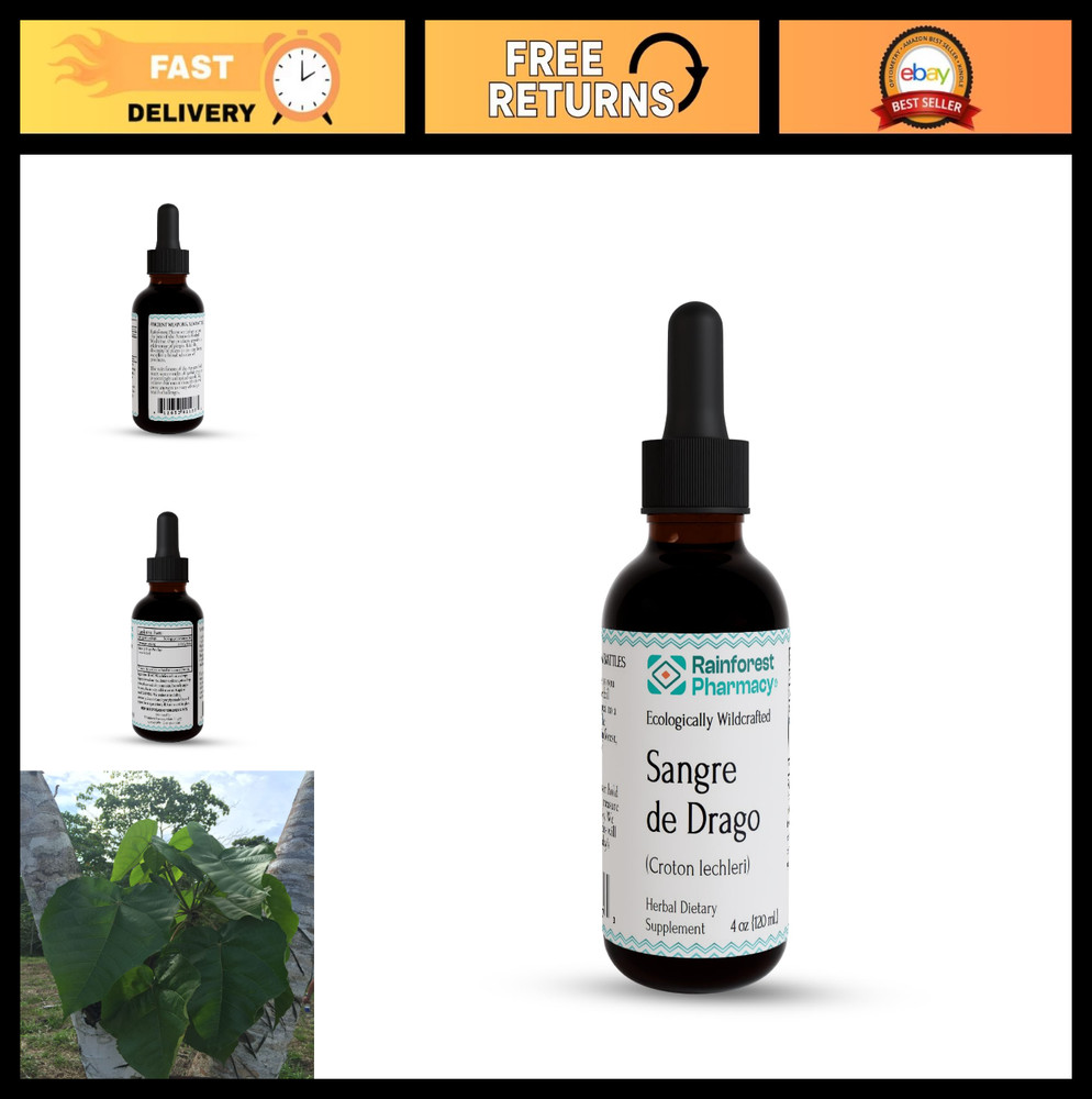 100% Pure Dragon’s Blood Liquid 4oz | Ecologically Wildcrafted Sap for Skin & Di