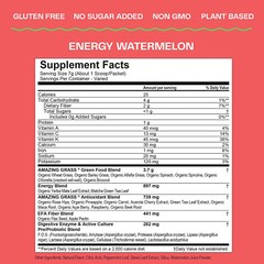 Amazing Grass Greens Blend Energy: Super Greens Powder, Watermelon, 30 Servings