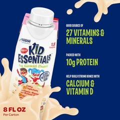 BOOST KID ESSENTIALS 1.5, Strawberry Splash, 8 Fl oz (Pack of 24)