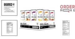 Assorted Flavors Energy Drinks Pack 12 12oz No Sugar Gluten-Free