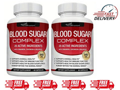 Blood Sugar Support Complex 2-Pack 120pill Cinnamon, Chromium, Alpha Lipoic Acid