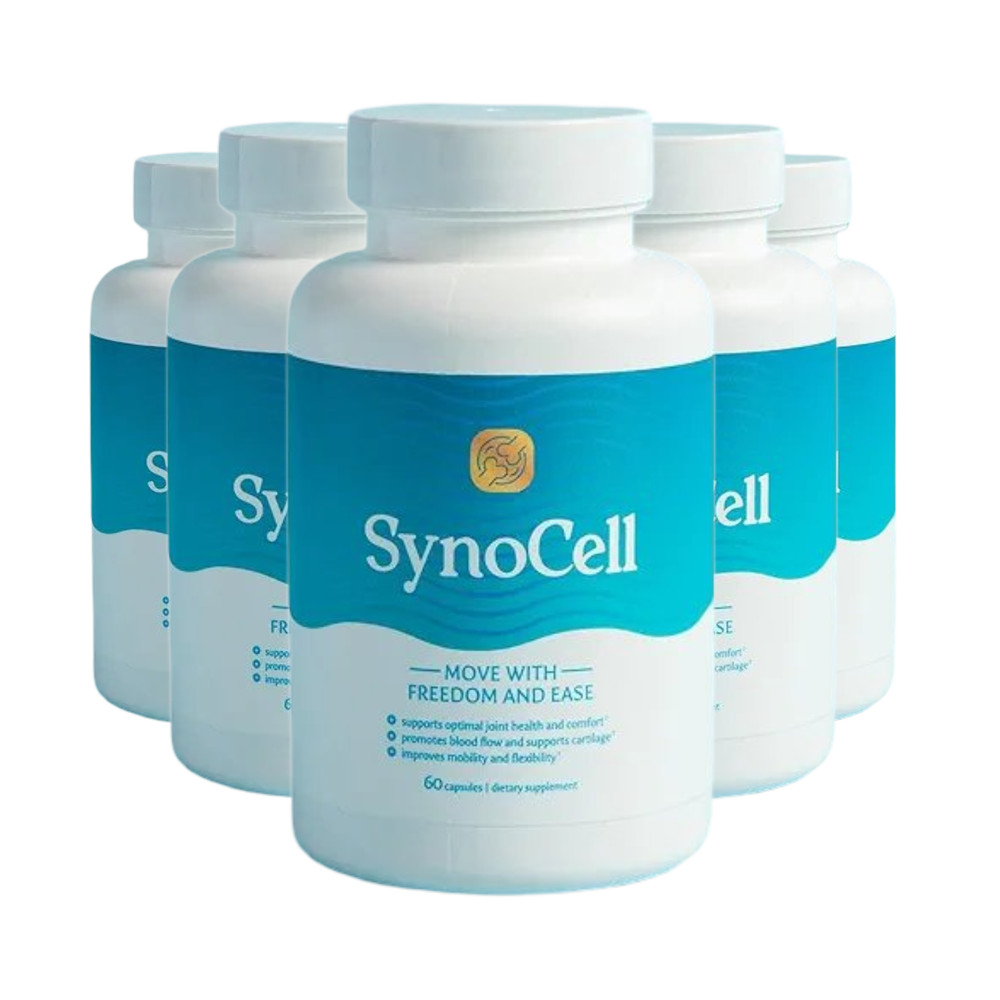 5-Pack Synocell Capsules – Back Neck and Joint Relief Complex – High Quality 300