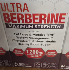Force Factor Ultra Berberine Maximum Strength/60 vegetable capsules