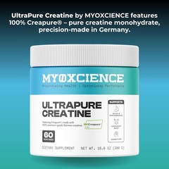 MYOXCIENCE Creapure® Creatine Monohydrate | Supports 10.6 Ounce (Pack of 1)