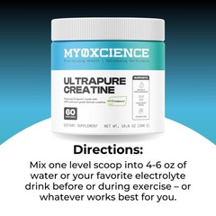 MYOXCIENCE Creapure® Creatine Monohydrate | Supports 10.6 Ounce (Pack of 1)