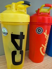 Ghost Branded 28 oz Blender Bottle Lot Of 3 Plus a C4 Branded, NEW!