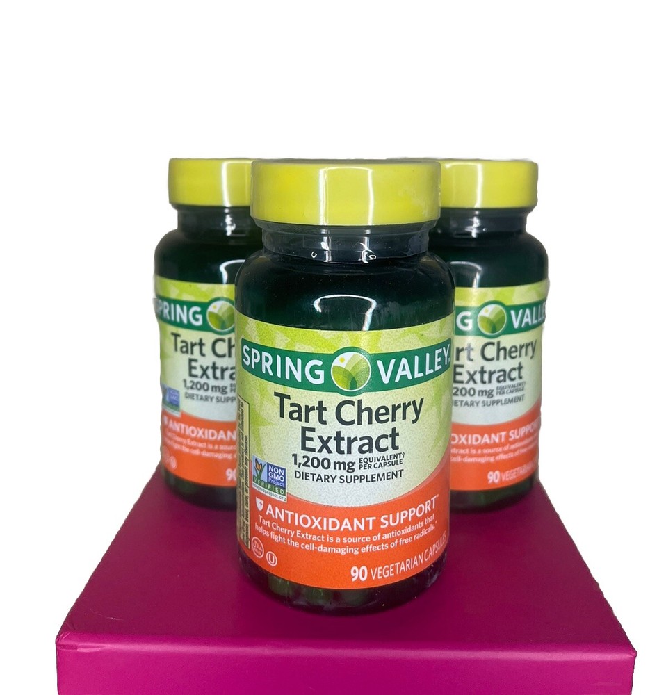 Spring Valley Tart Cherry Extract Antioxidant Supp Dietary 1,200 mg 270ct Bundle