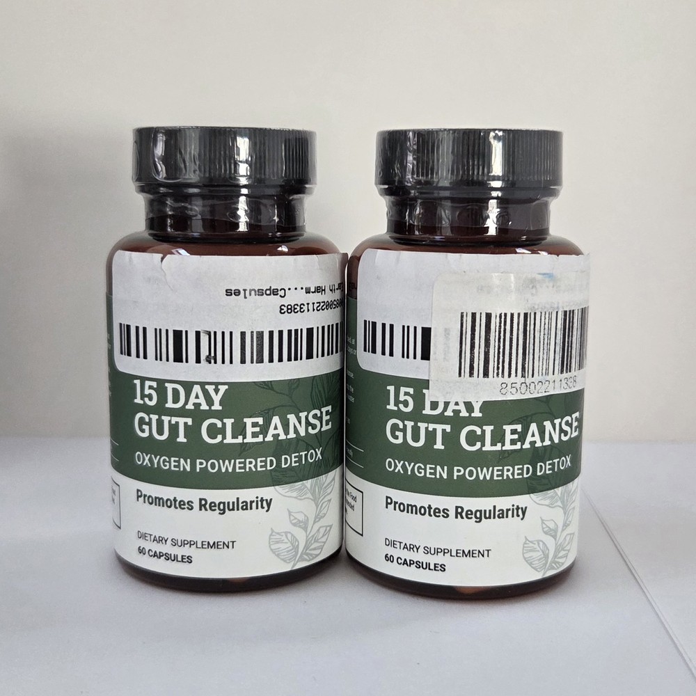 TWO PACK – 15 Day Gut Cleanse Detox For Women and Men – Vegan, Non-GMO