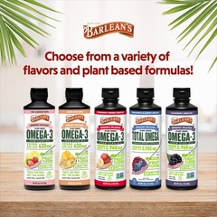 Barlean’s Vegan Omega 3 6 9 Flaxseed Oil Liquid 1 Pound (Pack of 1), Default