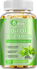 Oregano Oil 4000mg 120 Softgels Capsules Pills Contains Carvacrol Immue Support