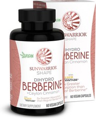Sunwarrior Shape DIHYDRO BERBERINE Ceylon Cinnamon – 60 Vegan Caps – Exp 10/26