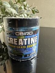 CBIRD Creatine Monohydrate Gummies Sugar Free Vegan 5000mg Berry 60 count Sealed