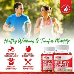 Nutri Nation Keto ACV Gummies 1000mg with the 3 BHB Salts Buy 3 get 2 Free