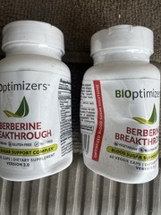 2 PACK BiOptimizers Berberine Breakthrough 60 Veggie Caps | Version 2.0 New