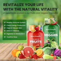 Fruits and Veggies Supplement – Nature Fruits and Vegetables Supplements – Vegan
