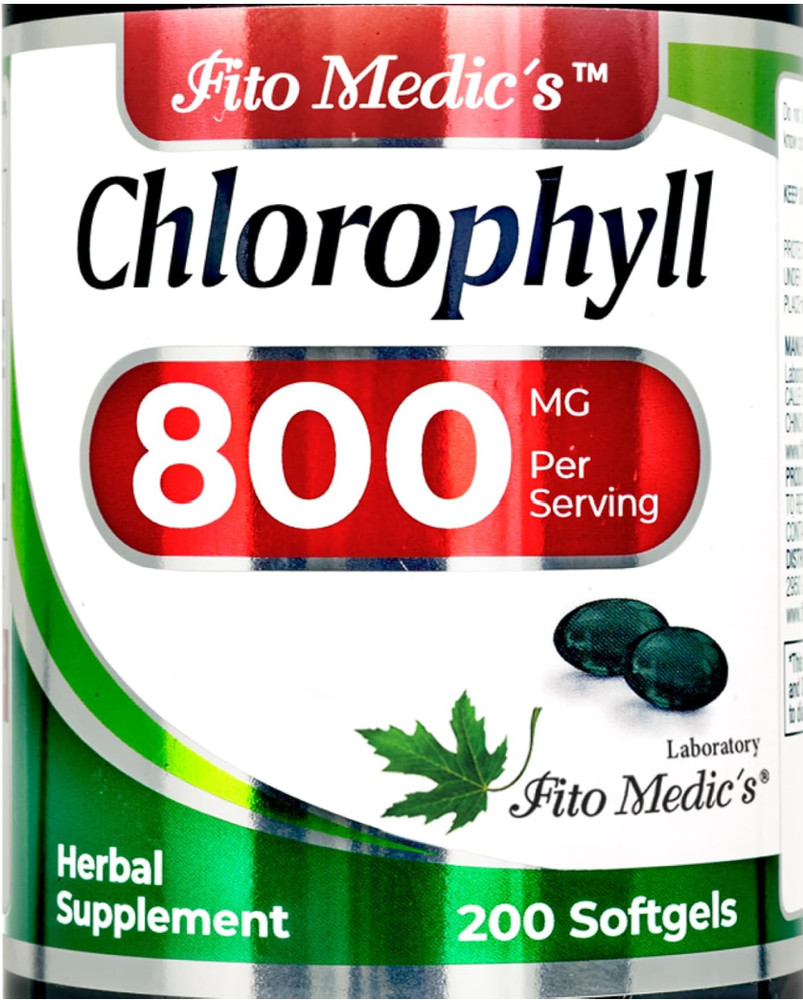 FITO MEDIC’S Lab Chlorophyll Supplement, 200 Softgels, Chlorophyll Capsules