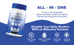 (2 Pack) Harmo Brain Focus Supplement, HarmoBrain Support (120 Capsules)