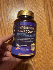 Magnesium 12-in-1 Complex 700mg 120 Capsules Muscle Health Made in USA