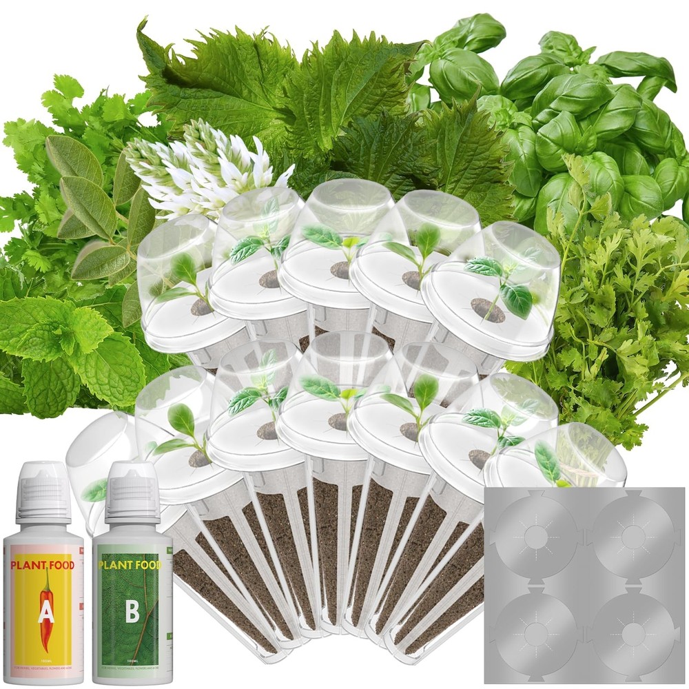 LYKOCLEAN Herb Pod for AeroGarden, idoo, Ahopegarden Hydroponics, 350+, Inclu…
