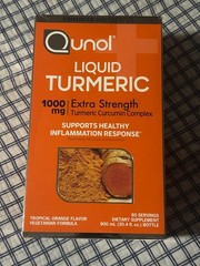 Qunol Liquid Turmeric Extra Strength 1000 mg Orange Flavor 30.4 oz EXP 05/2027