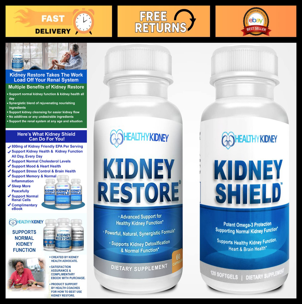 Kidney Cleanse & Support 2-Pack Bundle – Boost Renal Health & Function