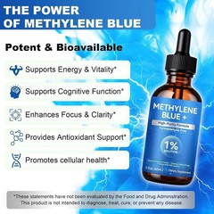 Blue Supplement – Pharmaceutical Grade, 2 FL OZ, 1% USP Grade, Liquid
