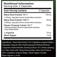 Black Maca Complex Capsules -Enhance endurance,power and vitality,immune support