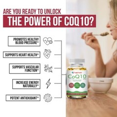 CoQ10 – Co Enzyme Pure Ubiquinone CQ10 Of Coenzyme Q10 300mg 120/240/480 Caps