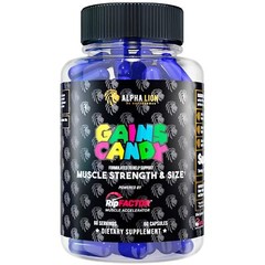 Alpha Lion Gains Candy, Workout Performance & Endurance, 60 Capsules (RipFactor)