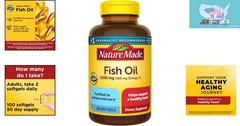 Omega 3 Fish Oil 1200mg Softgels for Daily Heart Support, 50-Day Supply